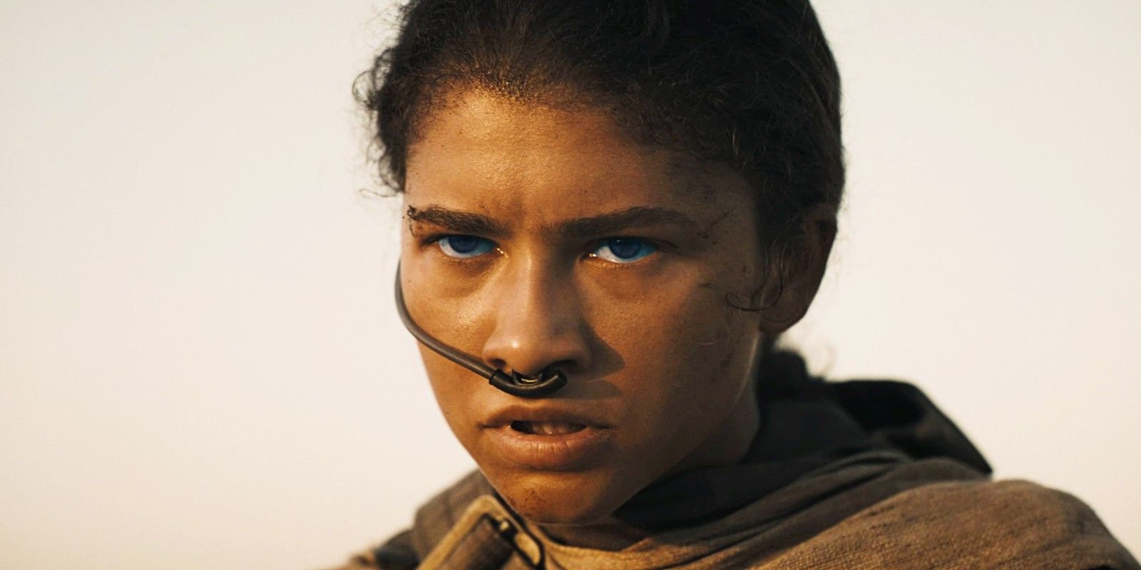 Zendaya as Chani looking intensely determined in the final scene of Dune Part Two