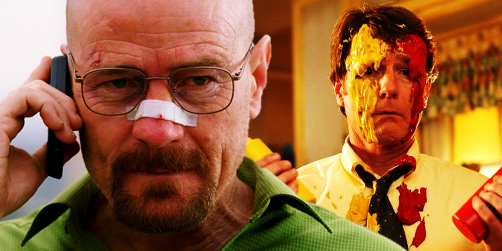 Collage of Bryan Cranston in Breaking Bad and Malcolm in the Middle