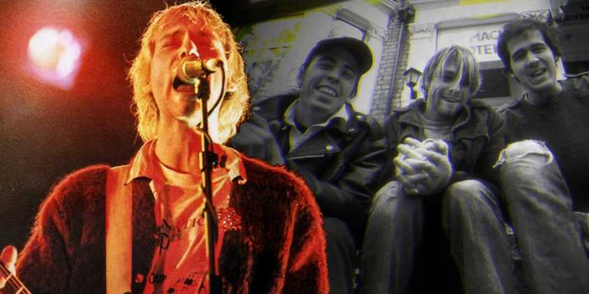 Collage of Kurt Cobain and Nirvana