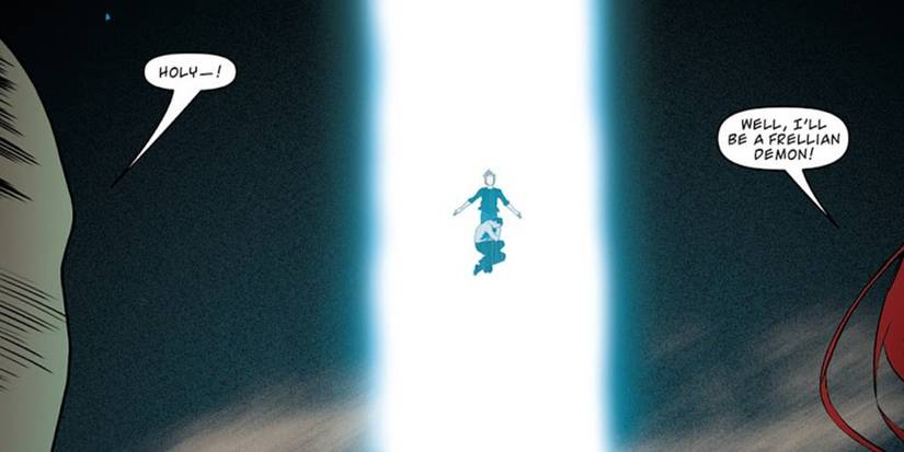 Comic book panel: Connor showcases immense power in Angel #44