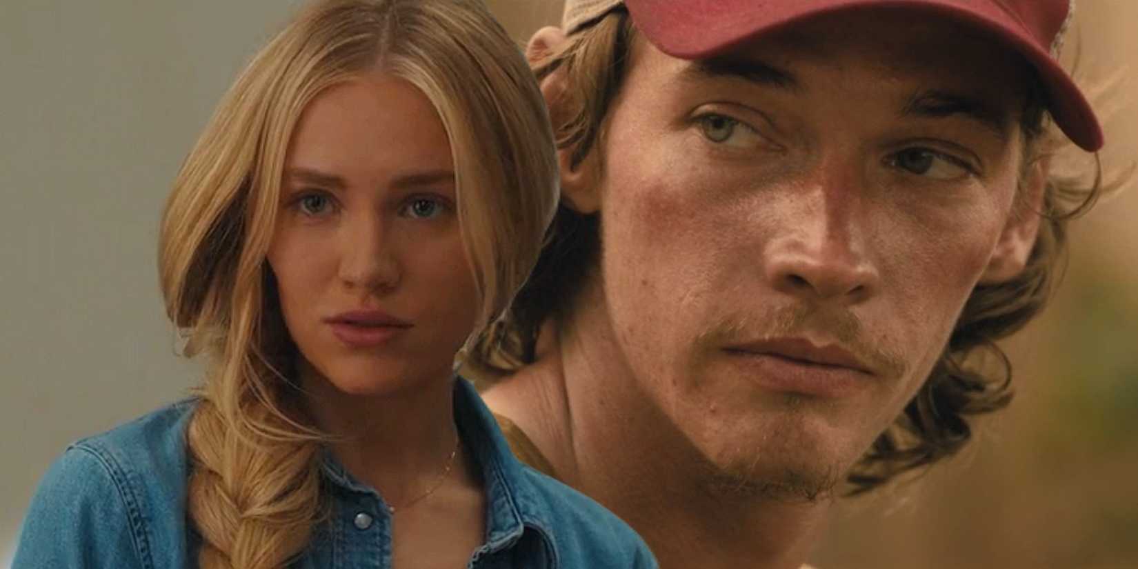 Ainsley (Michelle Randolph) and Cooper Norris (Jacob Lofland) in Landman