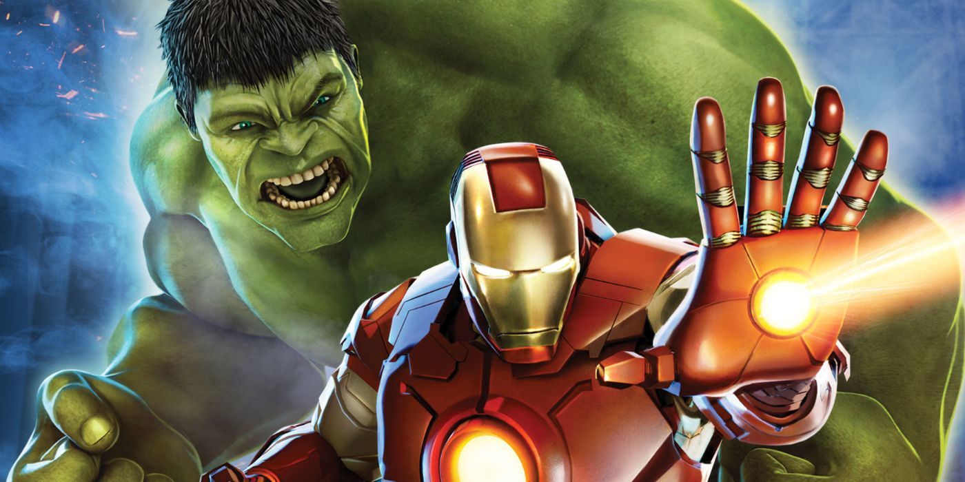 Iron Man and Hulk Heroes United movie poster 