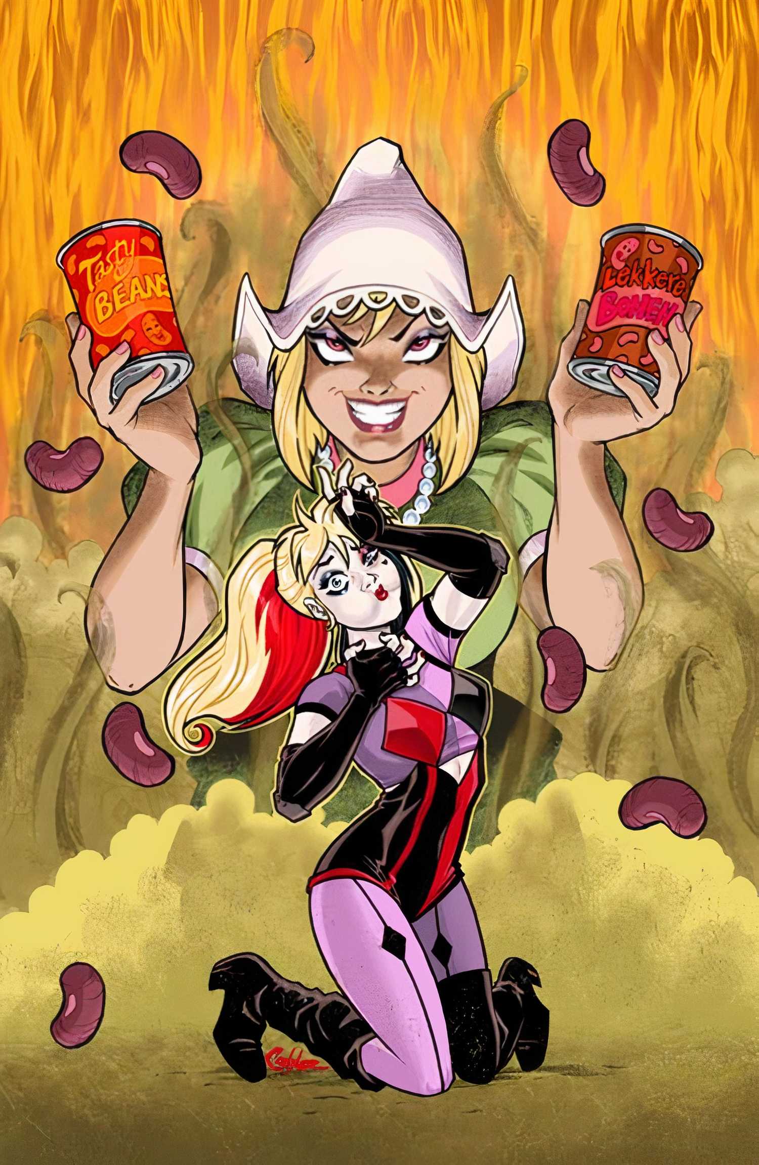 Cover B Amanda Conner Card Stock Variant Harley Quinn Fartacular Silent Butt Deadly #1