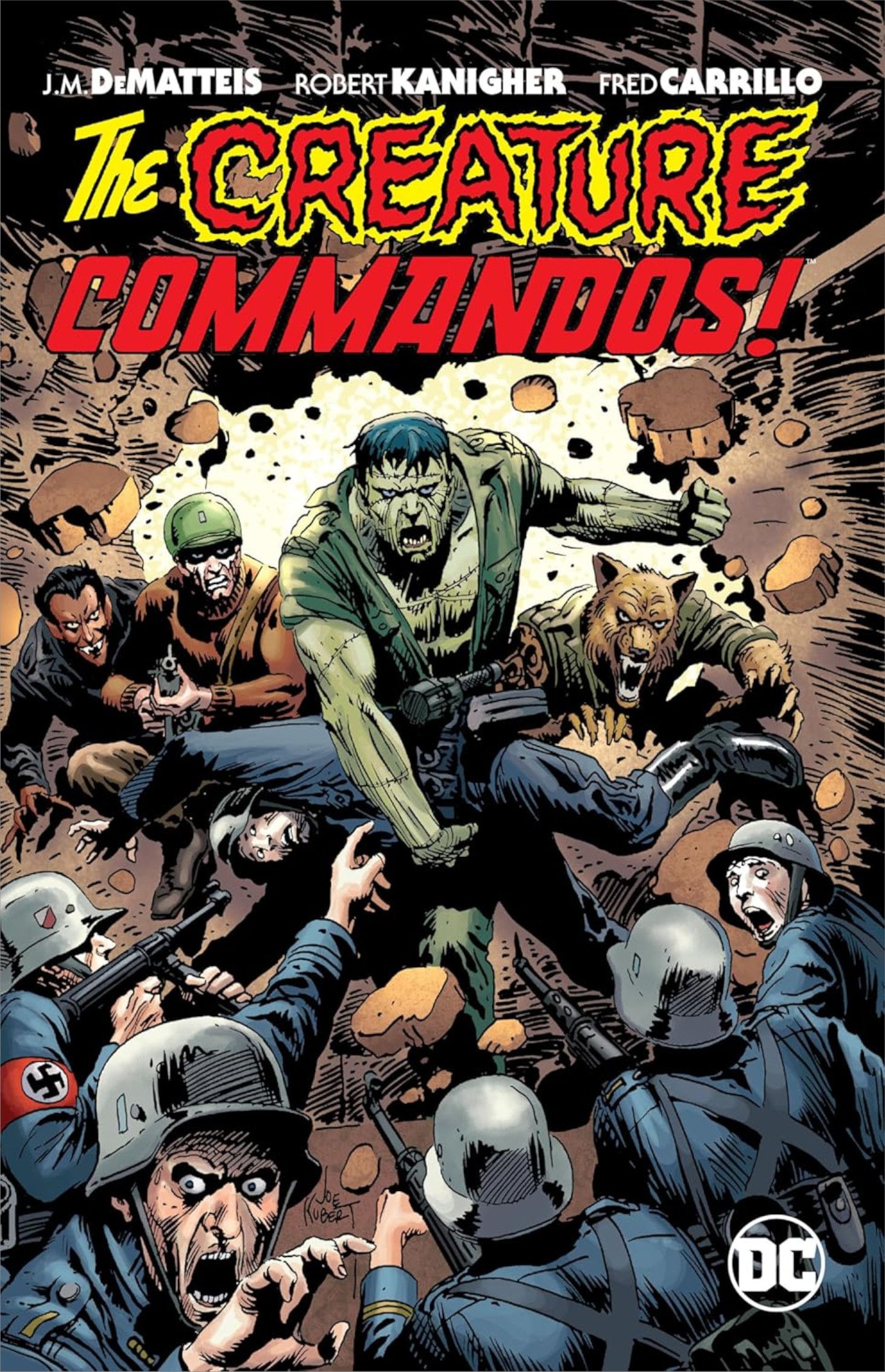Creature Commandos TPB Cover The Creature Commandos attack Nazis