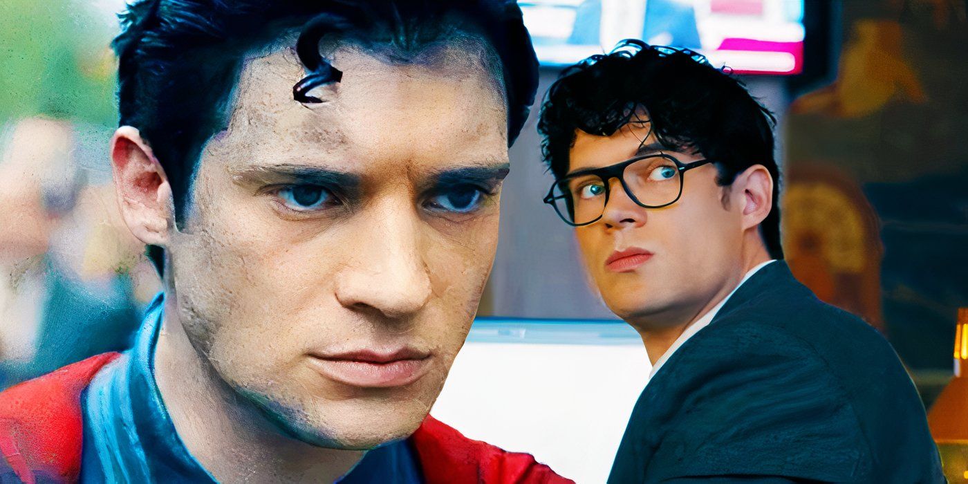 David Corenswet as Superman and Clark Kent in the 2025 Superman trailer