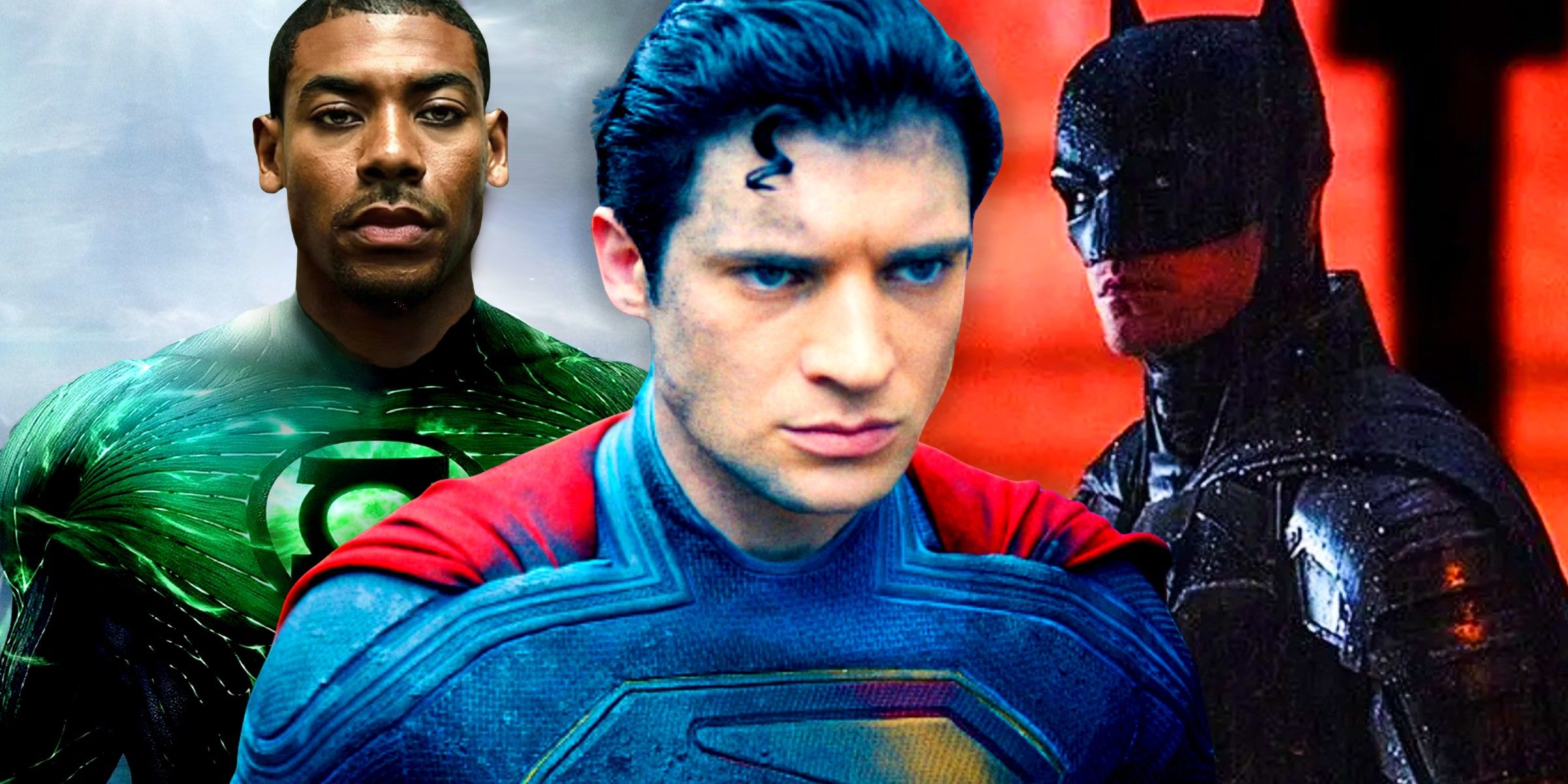 David Corenswet&rsquo;s Superman, Robert Pattinson&rsquo;s Batman and Aaron Pierre as Green Lantern