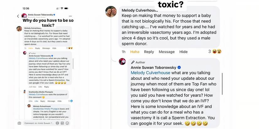 David Toborowsky Annie Suwan 90 Day Fiancé Instagram Story paternity rumors