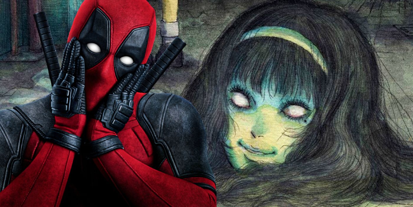 Deadpool locking shocked at Tomie