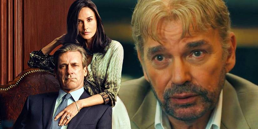 Monty (Jon Hamm), Cami Miller (Demi Moore), and Tommy Norris (Billy Bob Thornton) in Landman