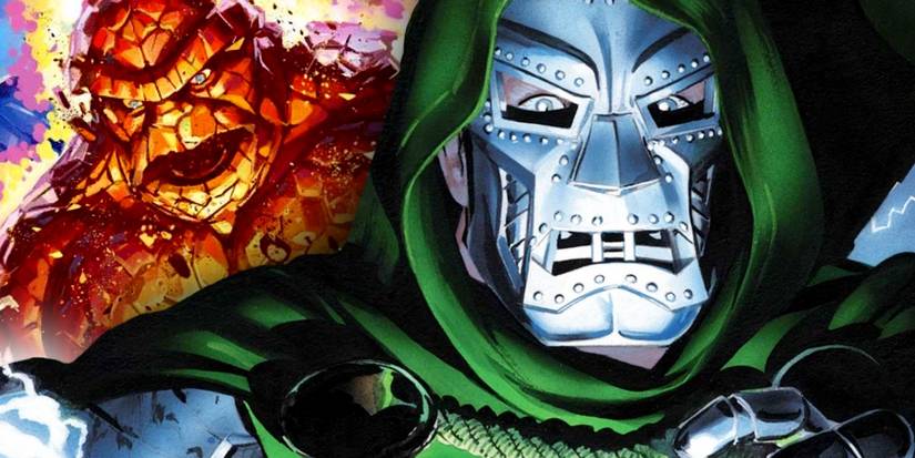 doctor doom attacks fantastic four's thing