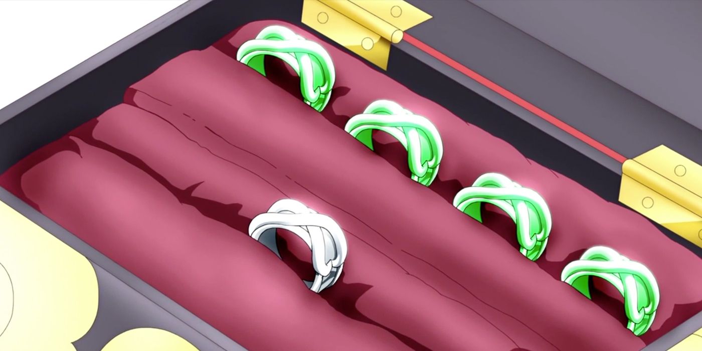 The Time Rings that govern alternate timelines in Dragon Ball Super.