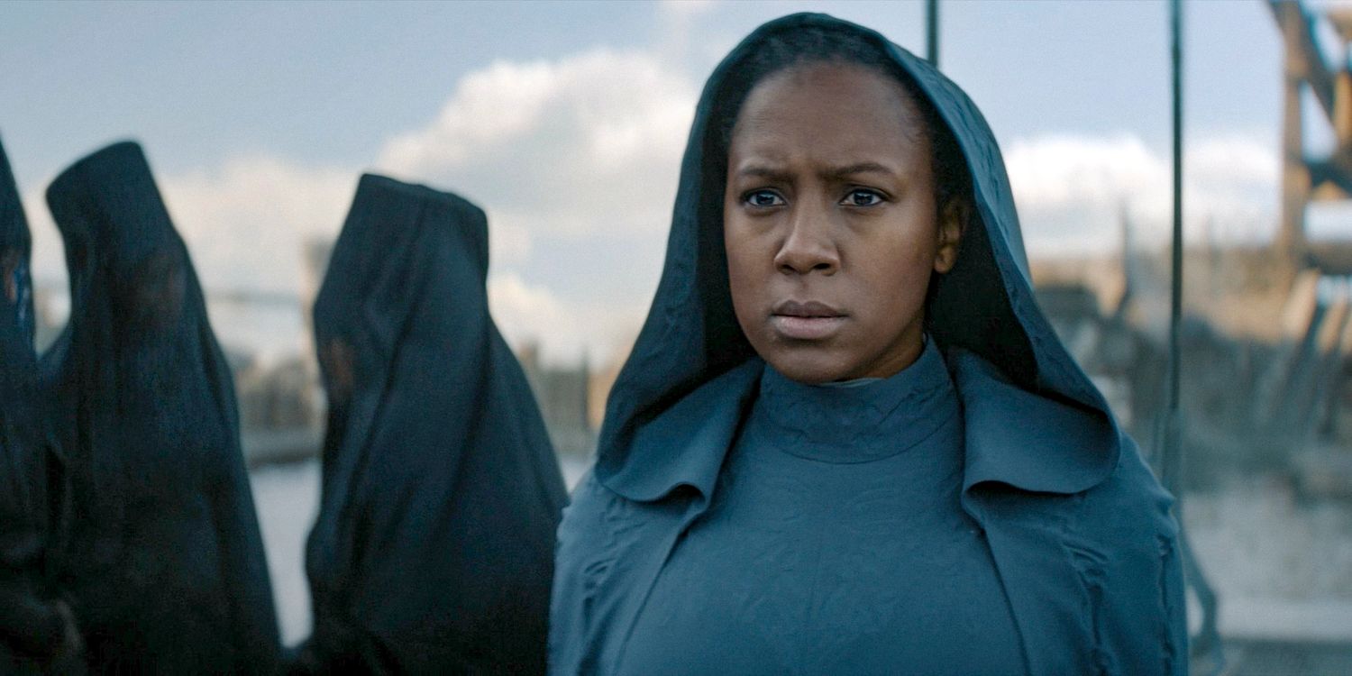 Sister Theodosia (Jade Anouka) looking puzzled in Dune: Prophecy Season 1 Ep 3