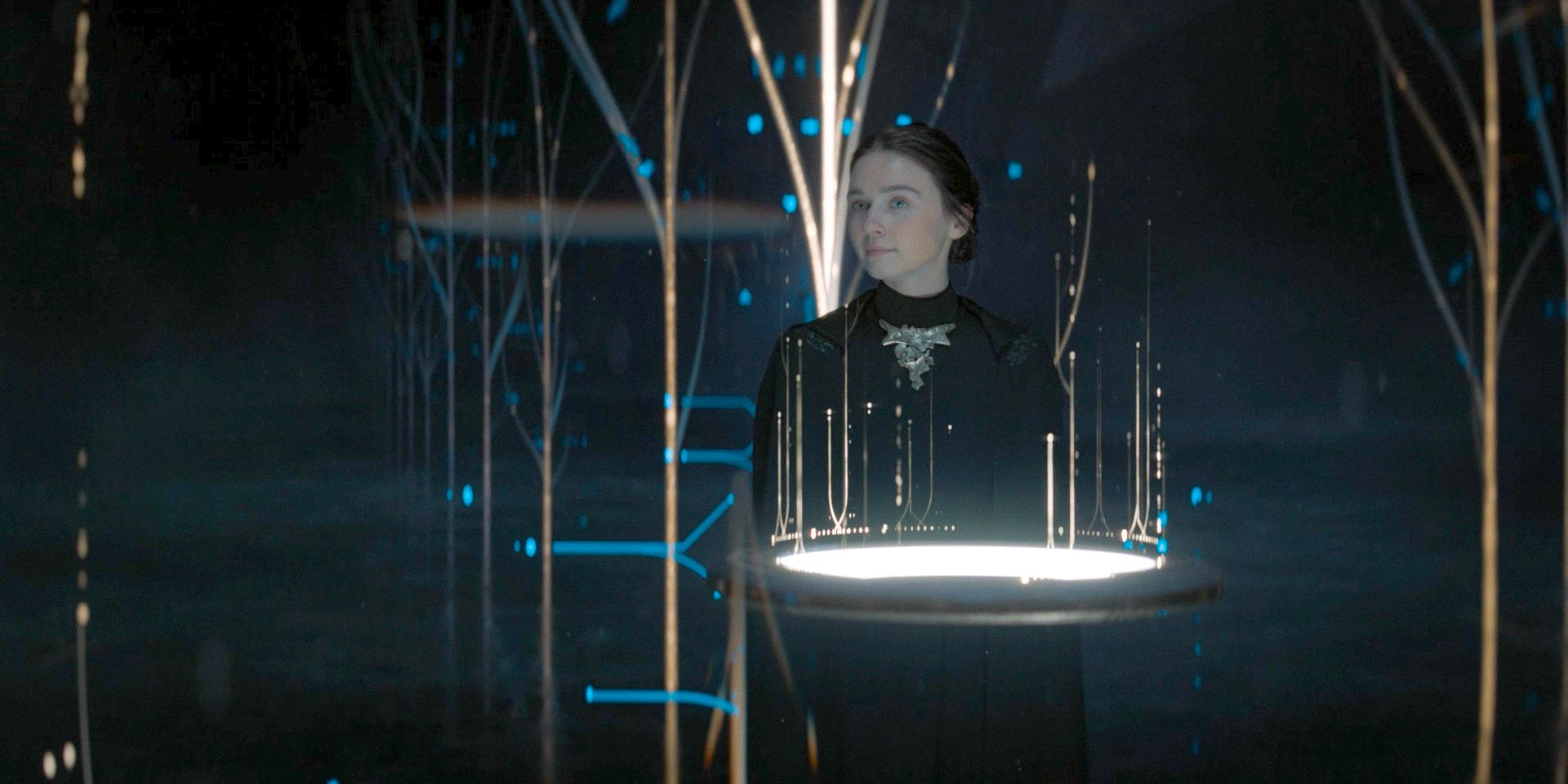Young Valya (Jessica Barden) introduces her allies to Raquella&rsquo;s project, Anirul in Dune: Prophecy Season 1 Ep 6