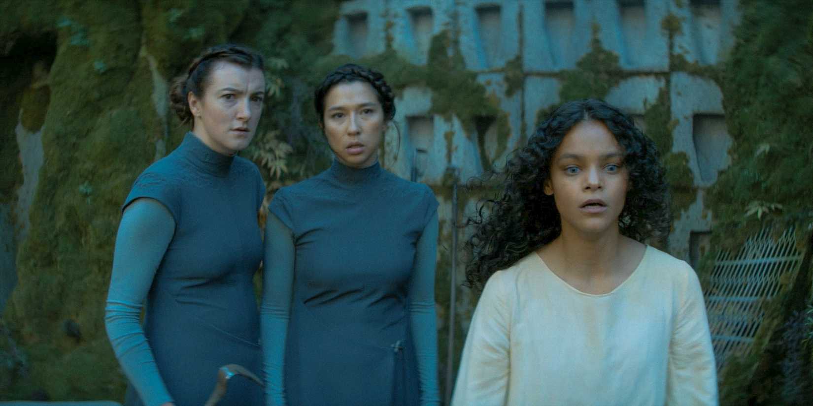 Dorothea in the body of Lila (Chloe Lea) ready to reveal the truth about Valya in Dune: Prophecy Season 1 Ep 6