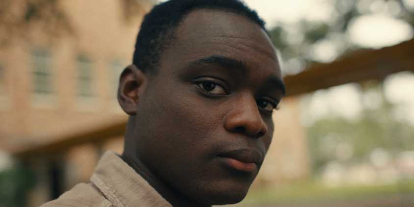 Elwood in close-up with a neutral expression in Nickel Boys
