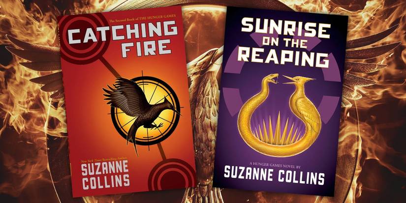 Catching Fire and Sunrise On The Reaping book covers