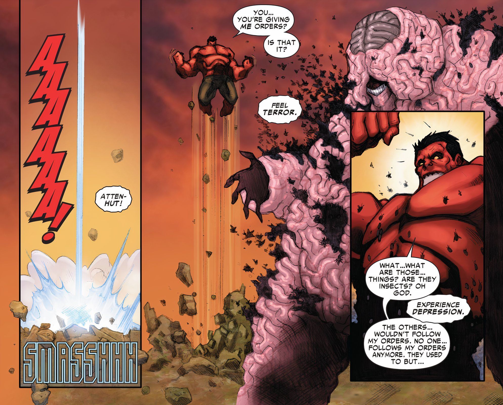 Encephalon brings up Red Hulk's fears