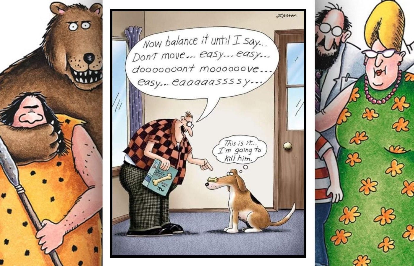 far side dog trick comic