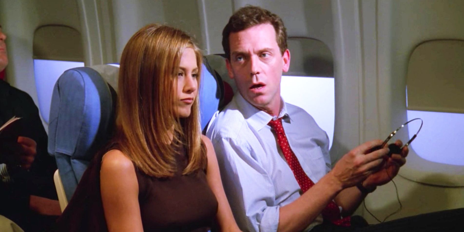 Friends Rachel and Hugh Laurie's Guy on the Plane