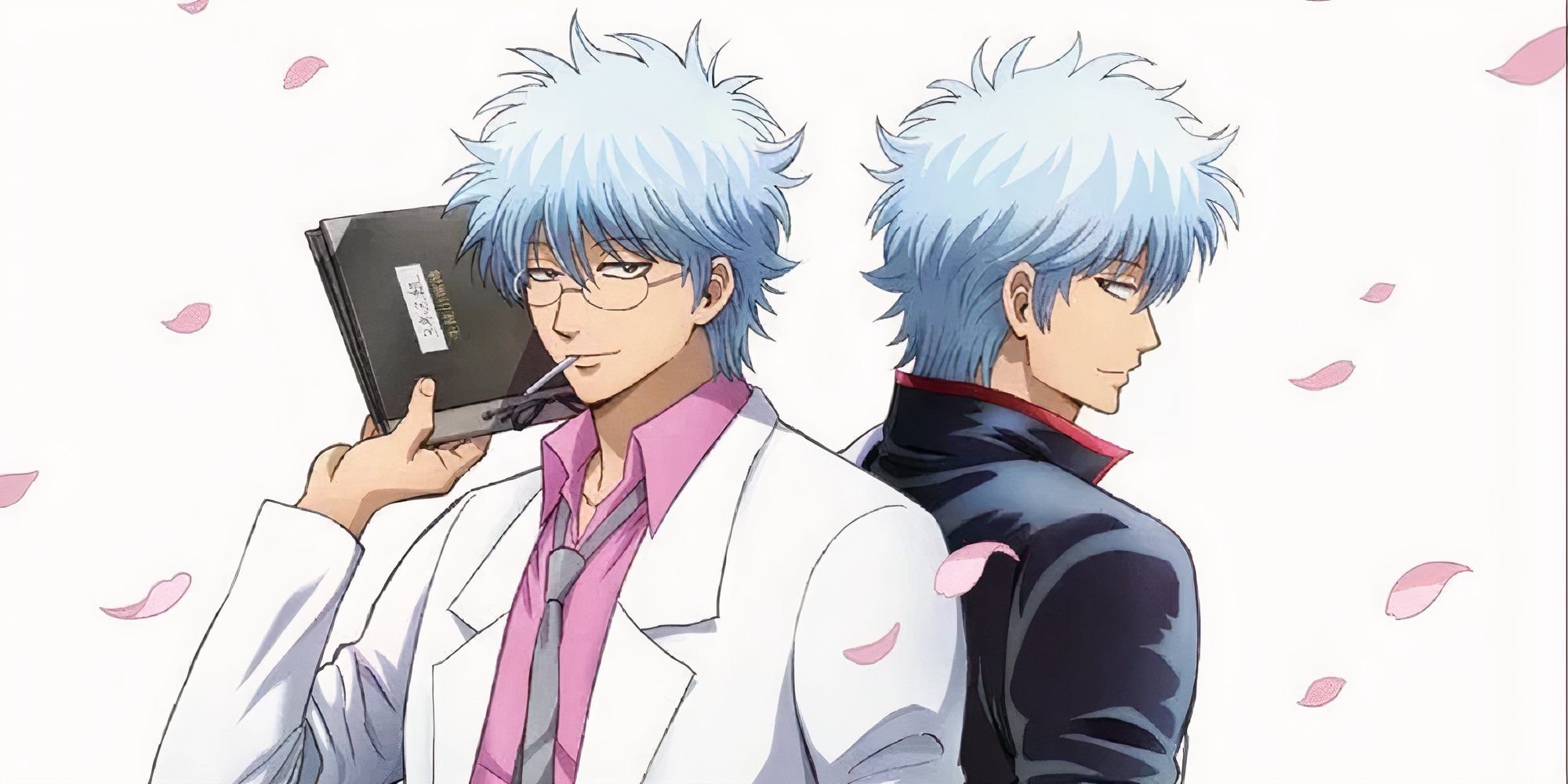 Gintoki from Gintama in a lab coat