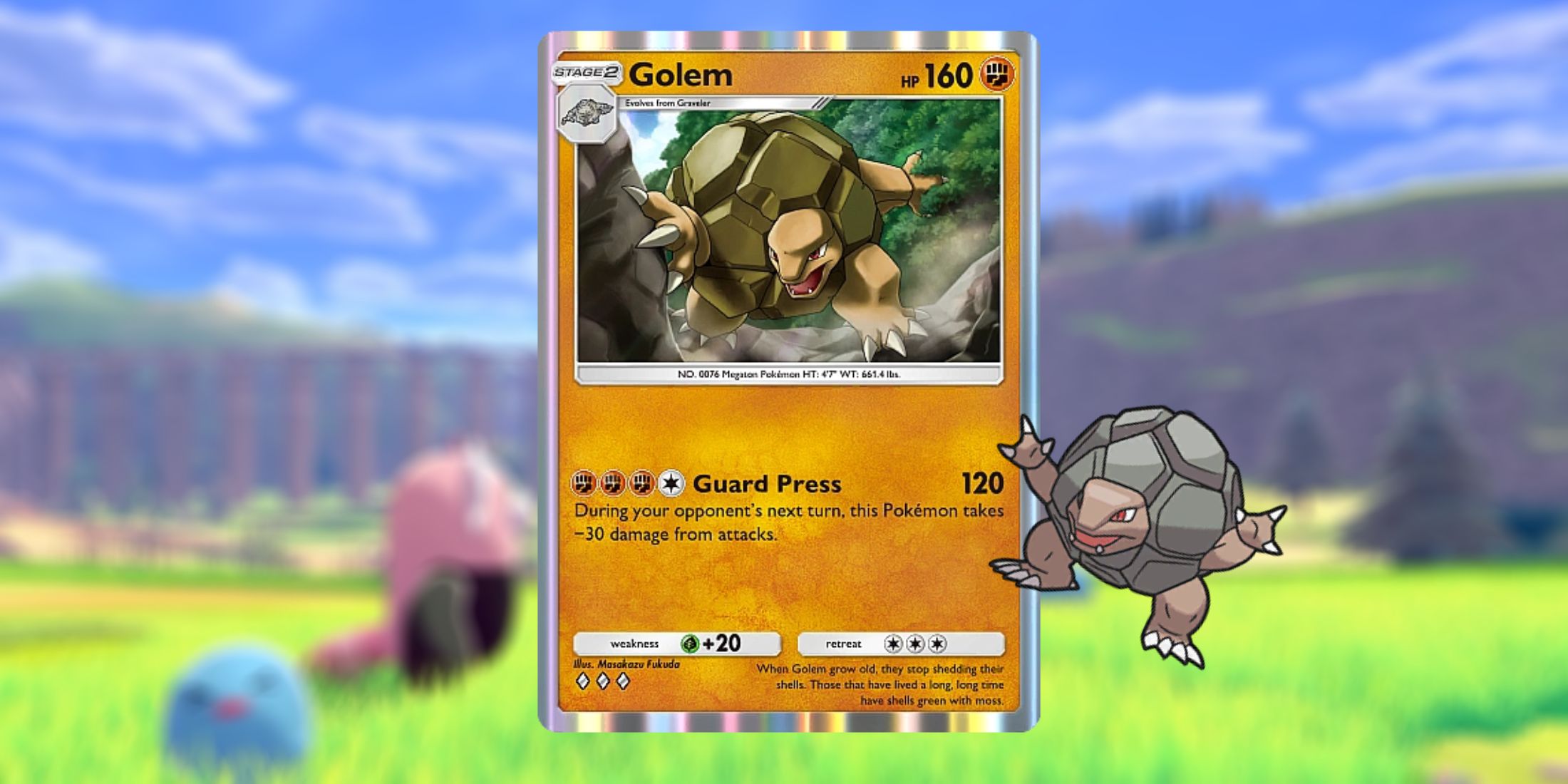 Pokemon TCG Pocket 中的 Golem 卡