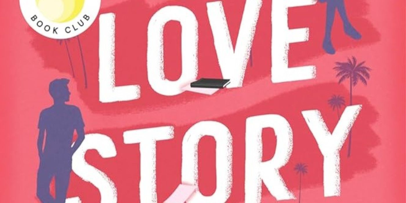 How to End a Love Story Cover featuring the title text in white, a pink background, and the silhouette of a man