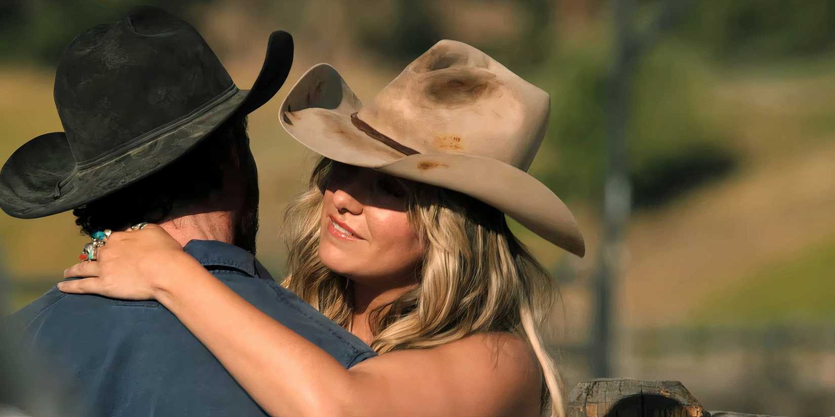 Ian Bohen as Ryan and Lainey Wilson as Abby in Yellowstone