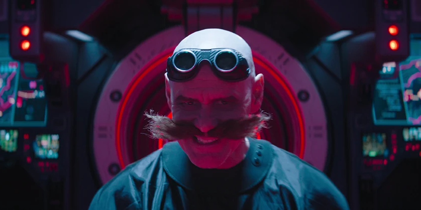 Doctor Robotnik smiles after his haircut in Sonic the Hedgehog 3