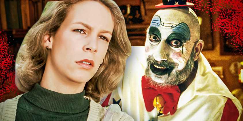 Imagery from House of 1000 Corpses and Halloween Jamie Lee Curtis And Clown 