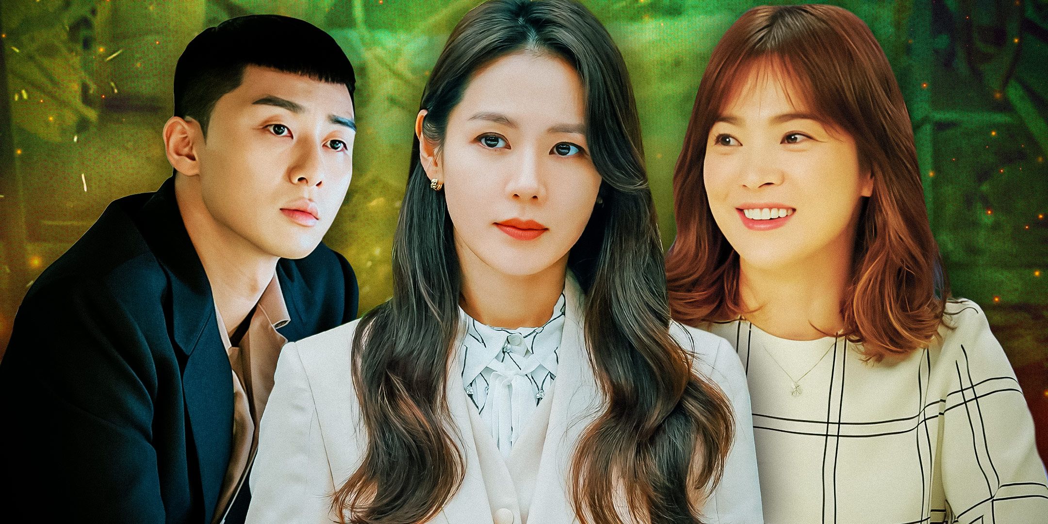 Imagery from Itaweon Class, Descendants of the Sun, and Crash Landing on You