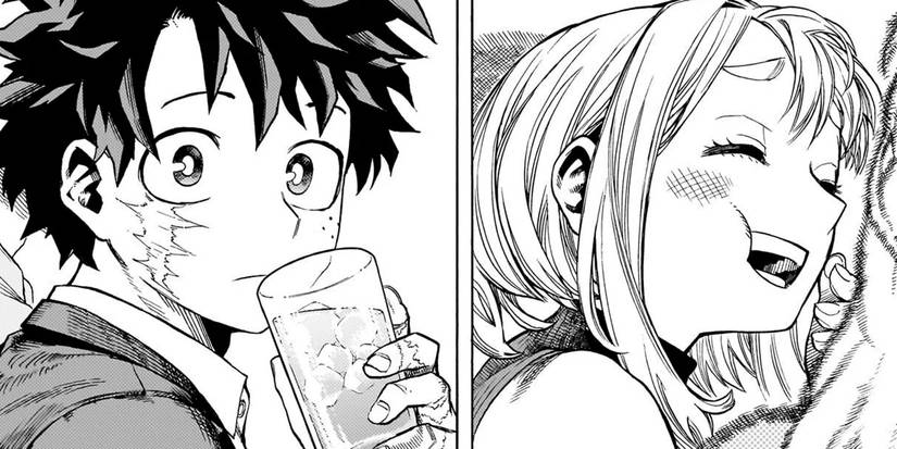 izuku watching Uraraka My Hero Academia chapter 431