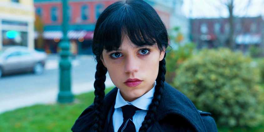 Jenna Ortega as Wednesday in Wednesday