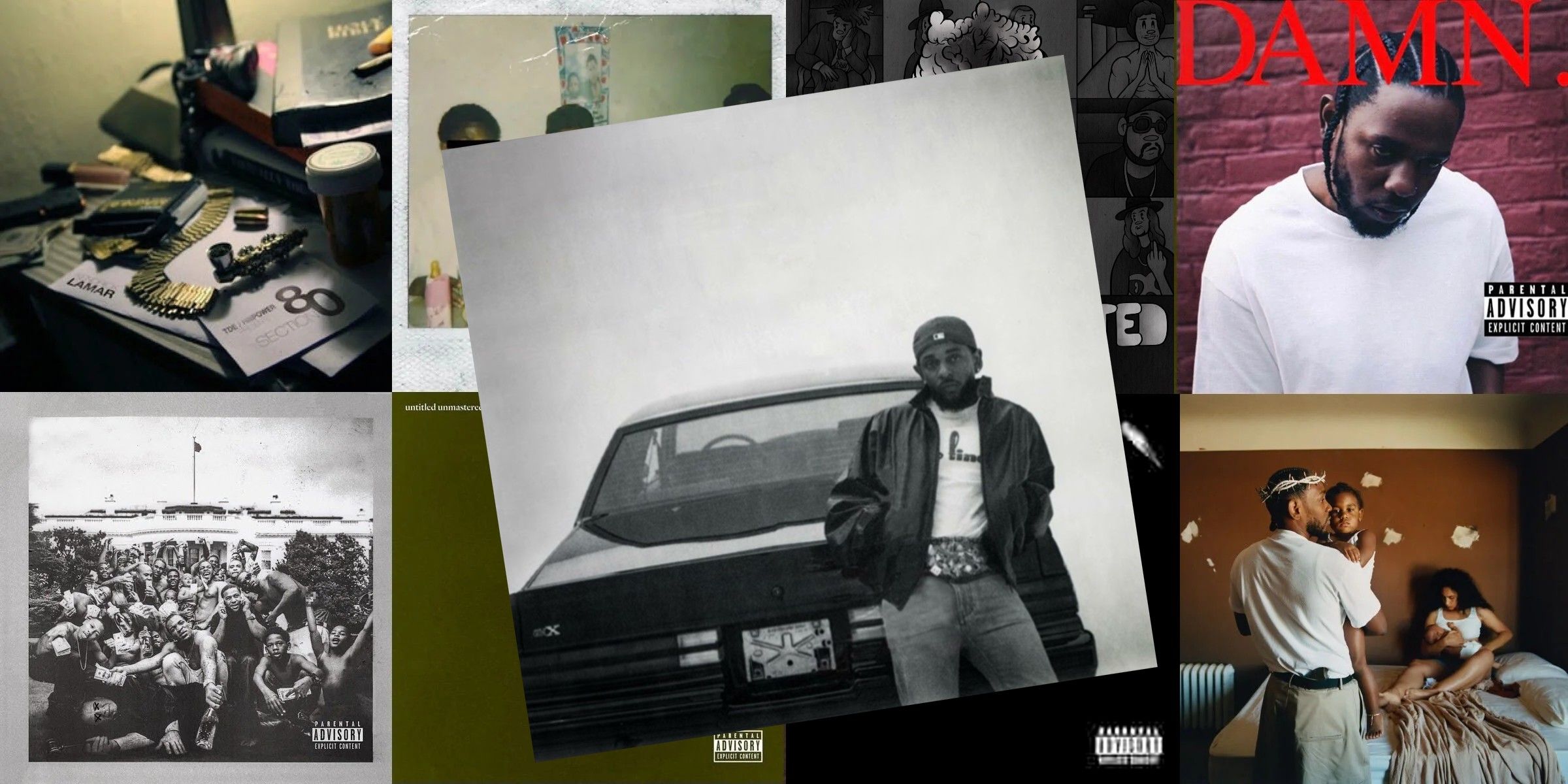 Kendrick Lamar Album Covers