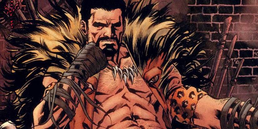 Kraven Sitting in Chair Comics