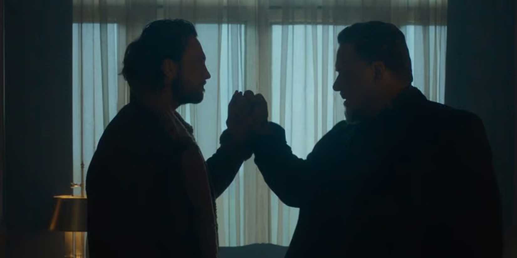 Kraven stops Nikolai's attack in Kraven the Hunter