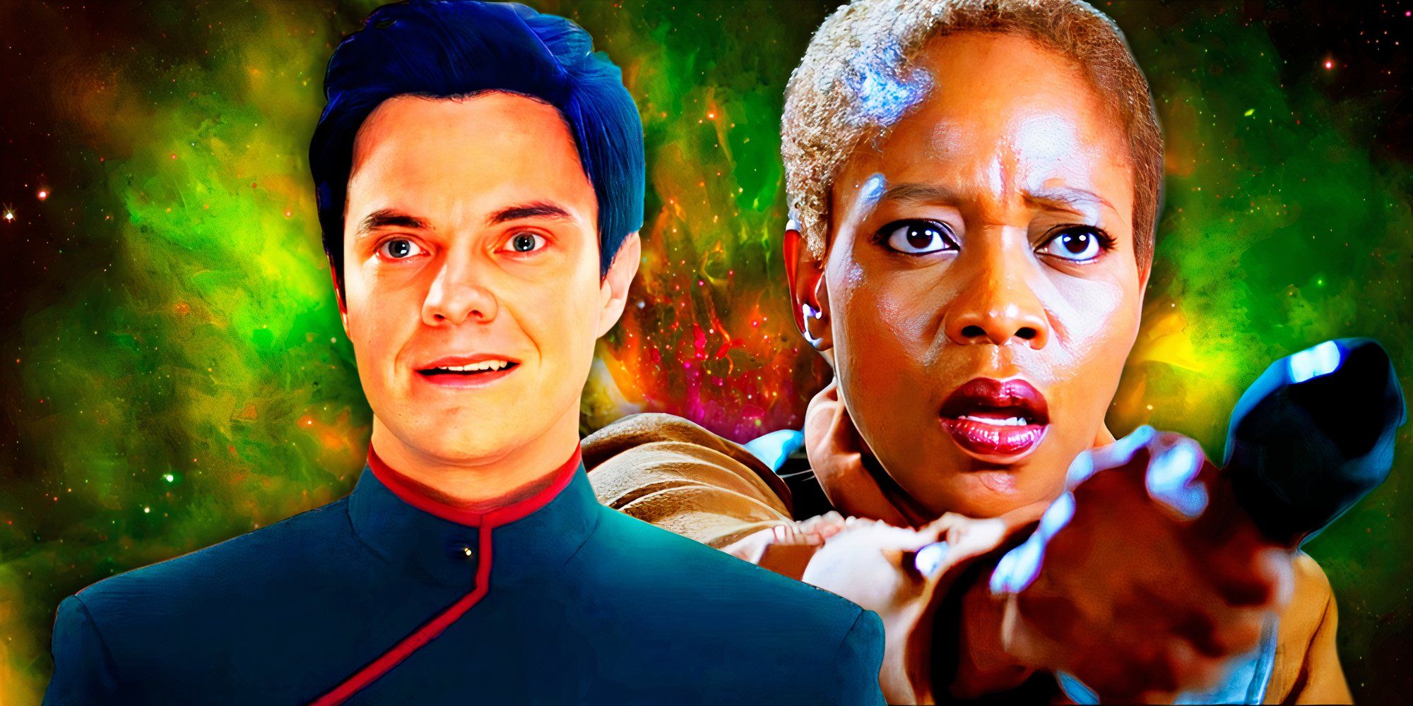 Lily Sloane (Alfre Woodard) from Star Trek First Contact &amp; live-action Boimler (Jack Quaid) from Strange New Worlds Those Old Scientists