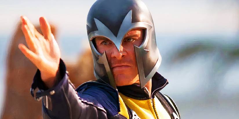 Magneto in his new helmet in X-Men First Class