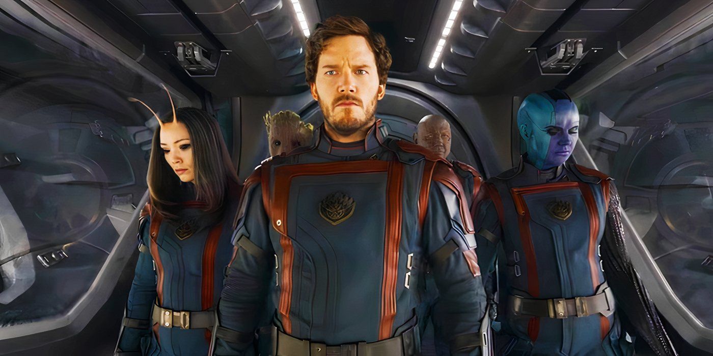 Mantis, Star-Lord and Nebula walking onto Counter-Earth in Guardians of the Galaxy Vol. 3