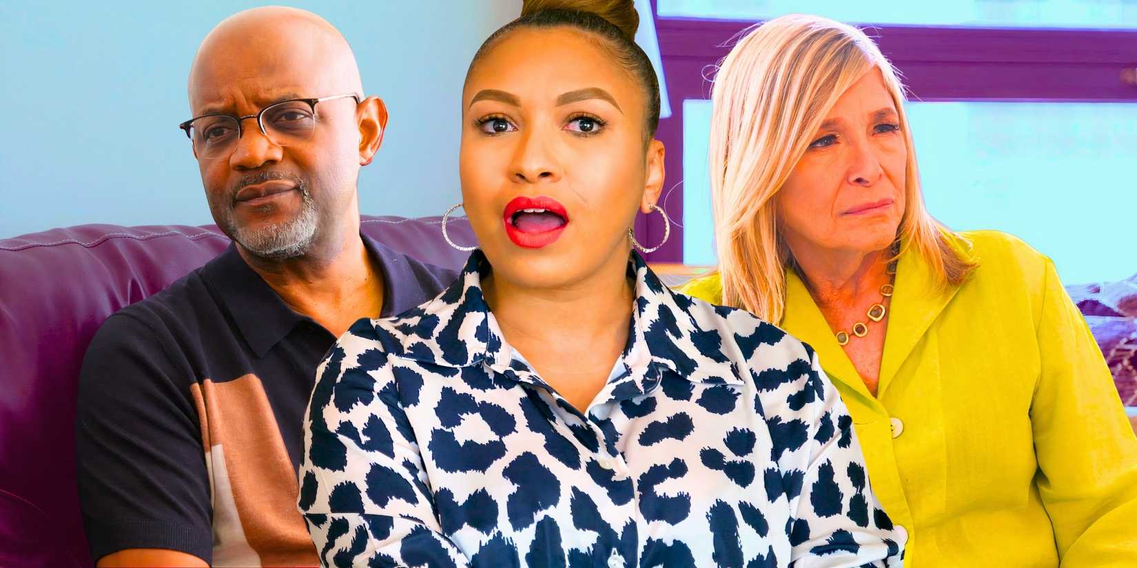 Married At First Sight’s Experts in side by side images looking concerned