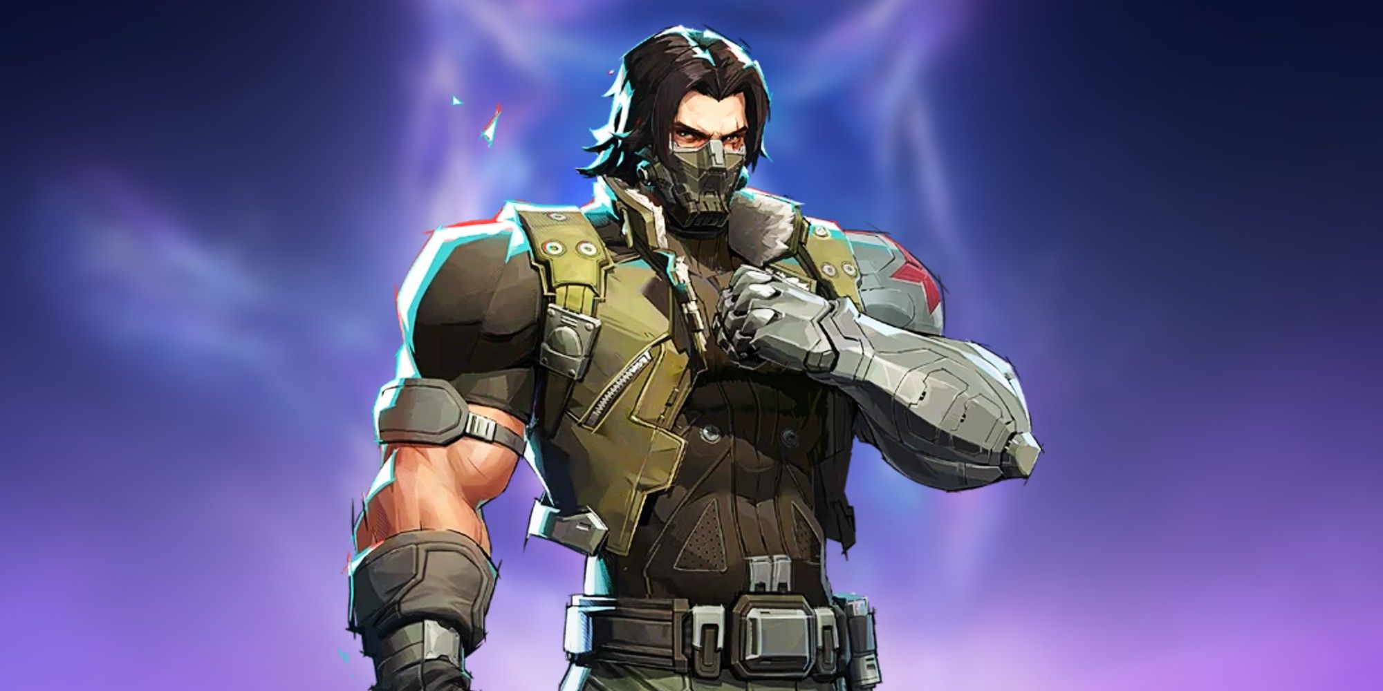 Marvel Rivals Winter Soldier on blurred background.