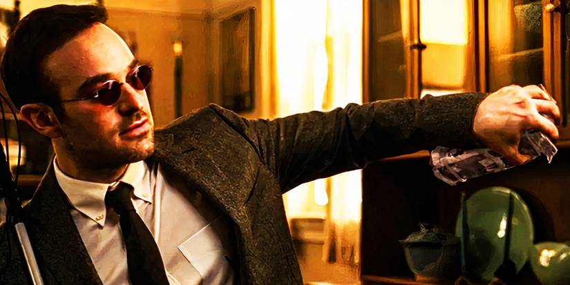 Matt Murdock catching brick in Spider-Man No Way Home