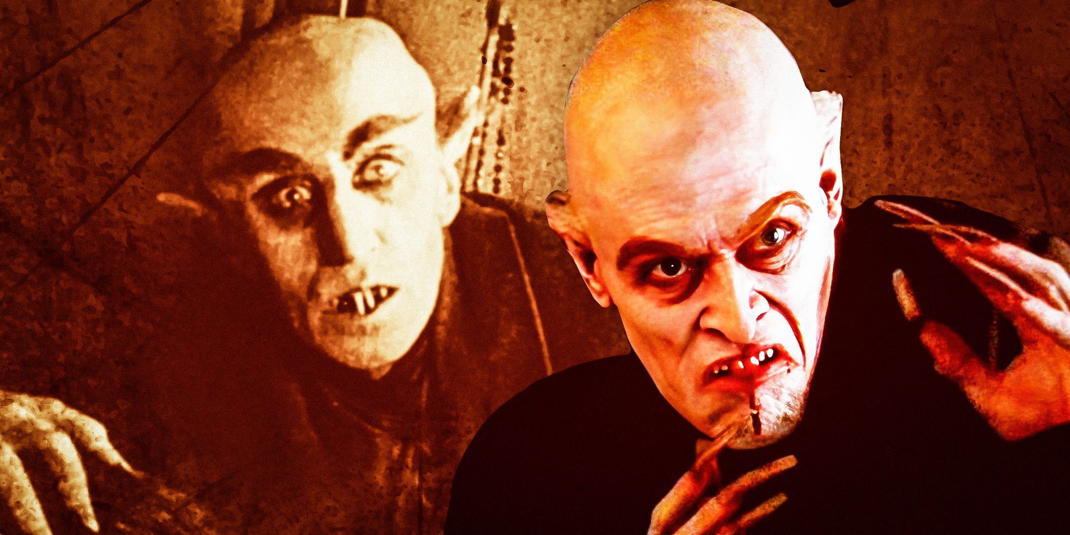 Max-Schreck-(1922)-andWillem-Dafoe-(2000)-nosferatu