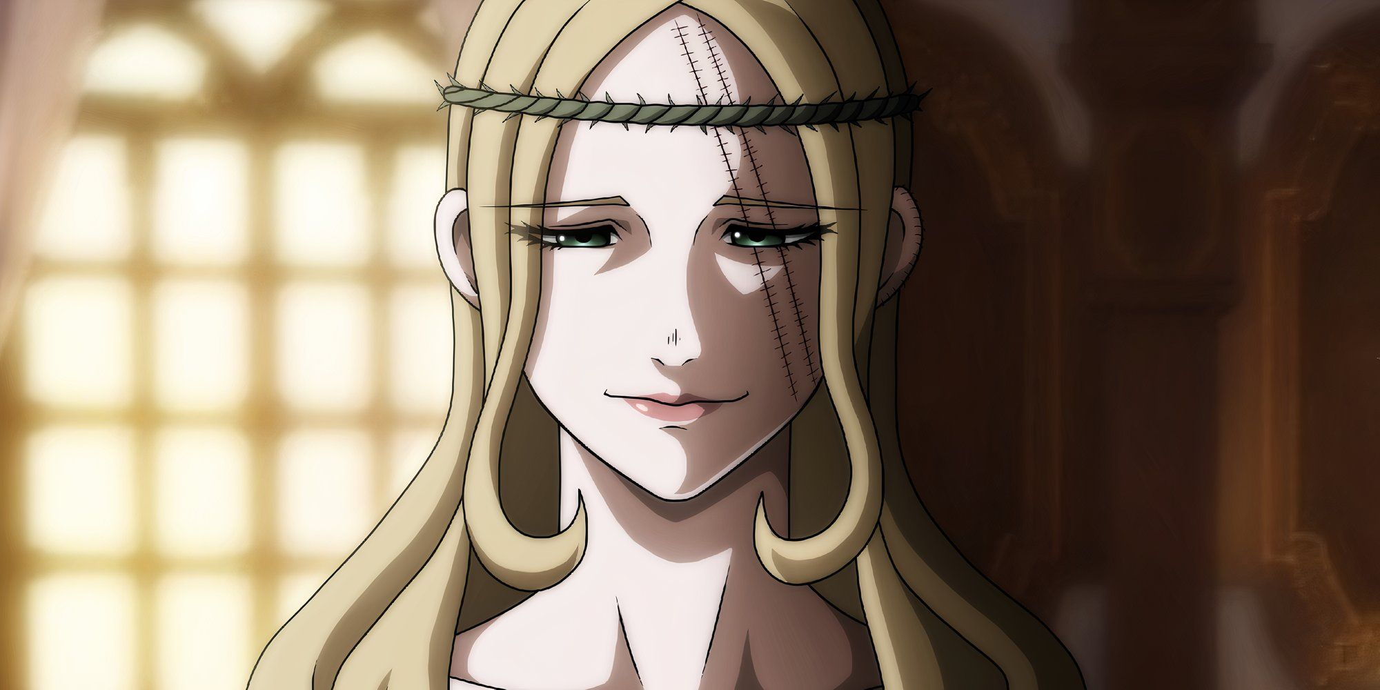 Morena Prudo from Hunter X Hunter smiling