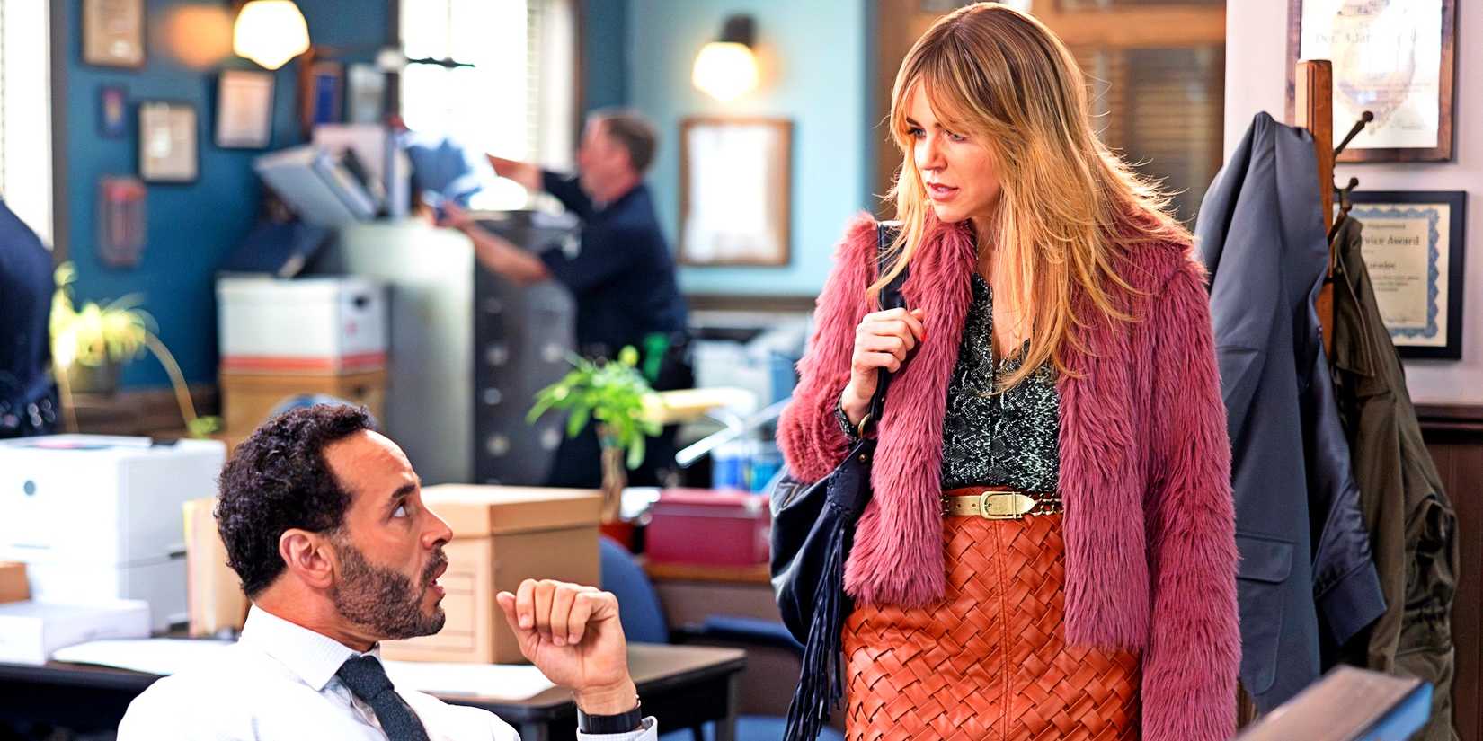 Kaitlin Olson and Daniel Sunjata as Morgan Gilroy and Adam Karadec in High Potential's Major Crimes Unit