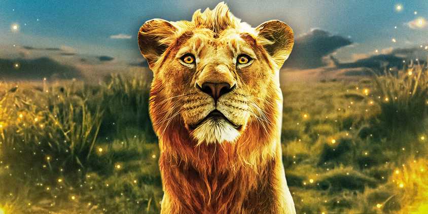 Young Mufasa looking out into the distance