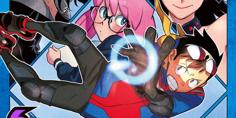 Koichi and Pop Step on the cover of My Hero Academia Vigilantes