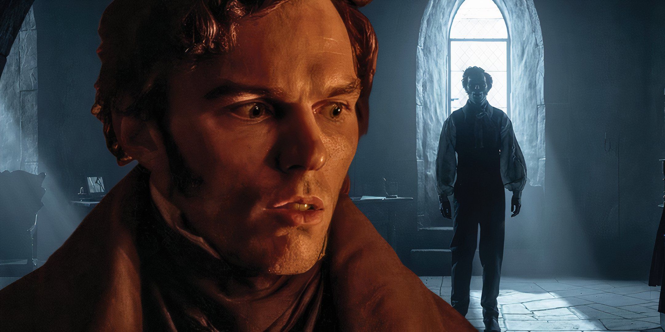 Nicholas Hoult frightened  as Thomas Hutter in Nosferatu