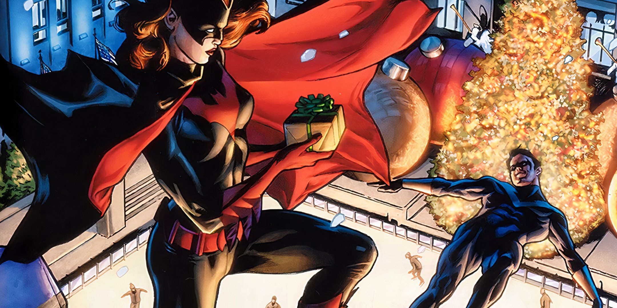 Nightwing le da a Batwoman un regalo de DC