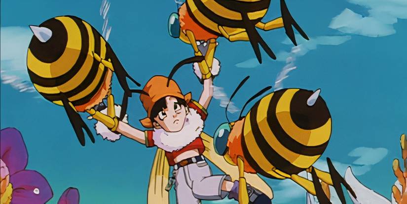 Pan is carried off by giant bees-1