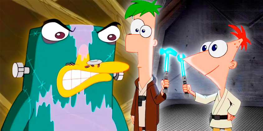 Phineas And Ferb - Frankenstein and Star Wars episodes